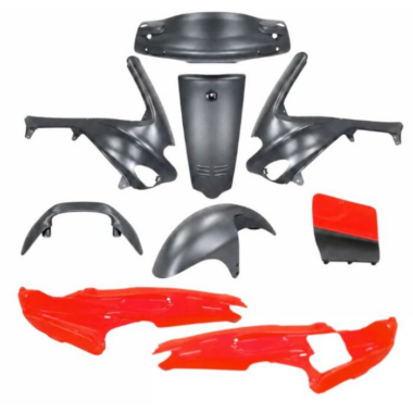 Kappenset Origineel Model Fluor Oranje/Opaco 9-Delig Gilera Runner 50/125/180